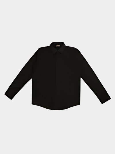 LUPITU MEN'S BLACK SHIRT