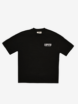 ESSENTIALS POWERED LUPITU BLACK GREY TEE