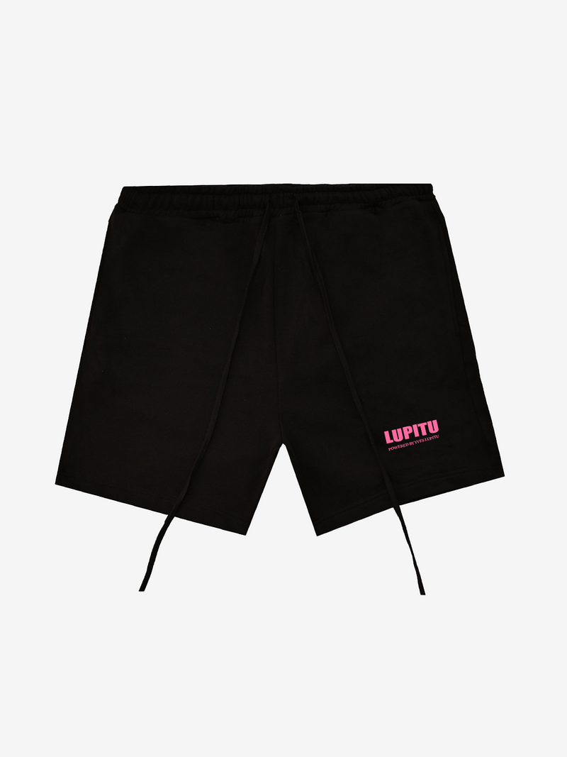 ESSENTIALS POWERED LUPITU BLACK PINK SHORT