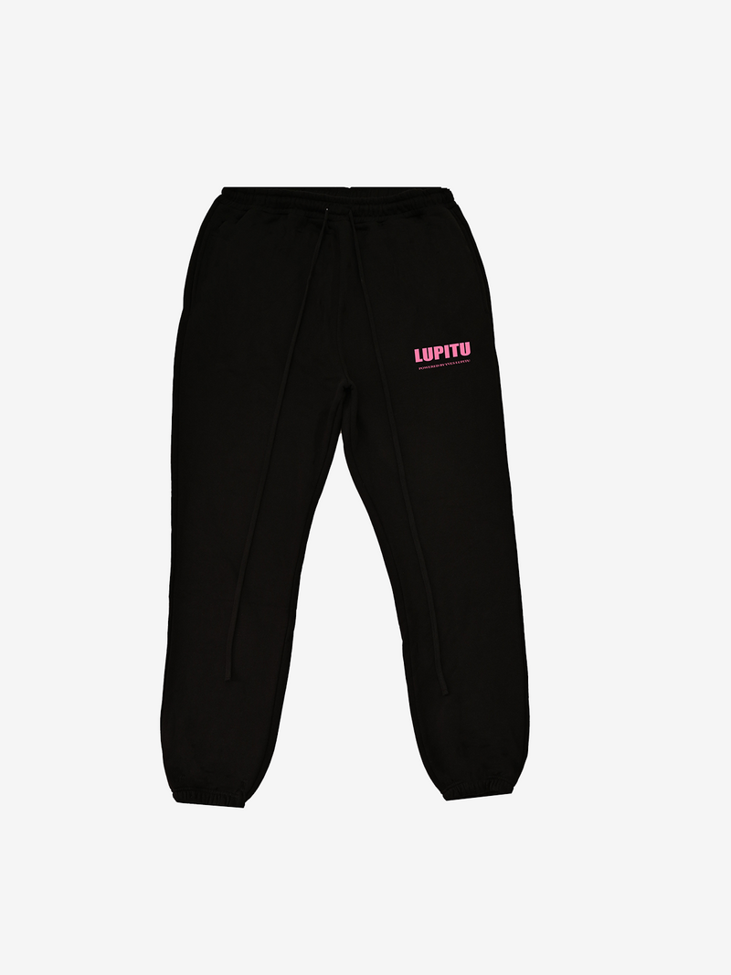 ESSENTIALS POWERED LUPITU BLACK PINK SWEATPANT