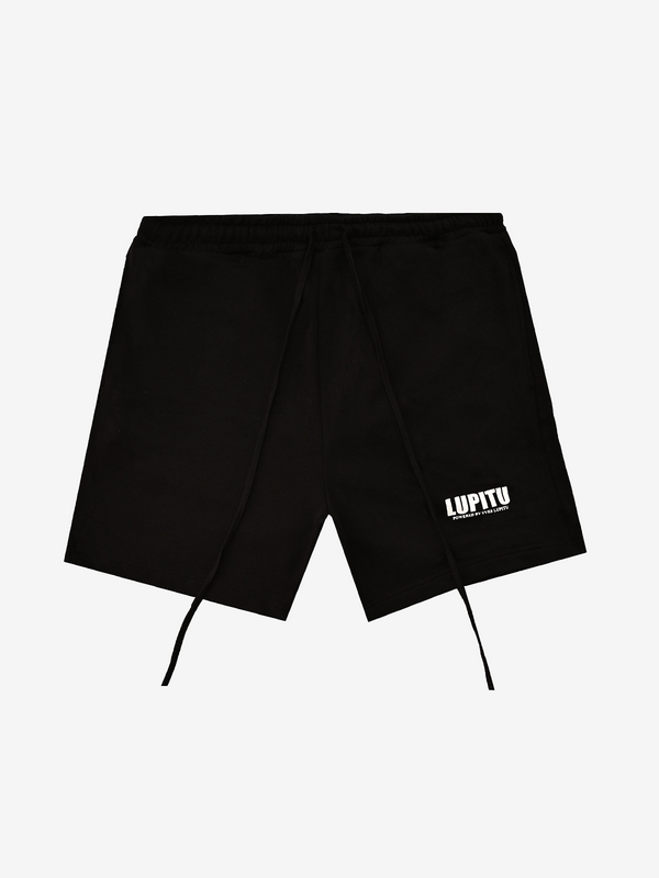 ESSENTIALS POWERED LUPITU BLACK WHITE SHORT