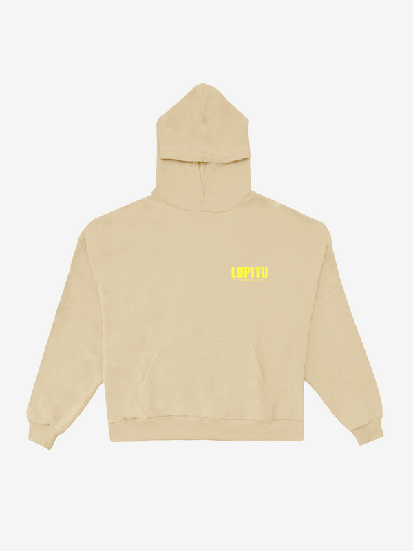 ESSENTIALS POWERED LUPITU CREAM HOODIE