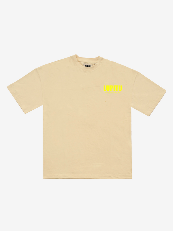 ESSENTIALS POWERED LUPITU CREAM TEE