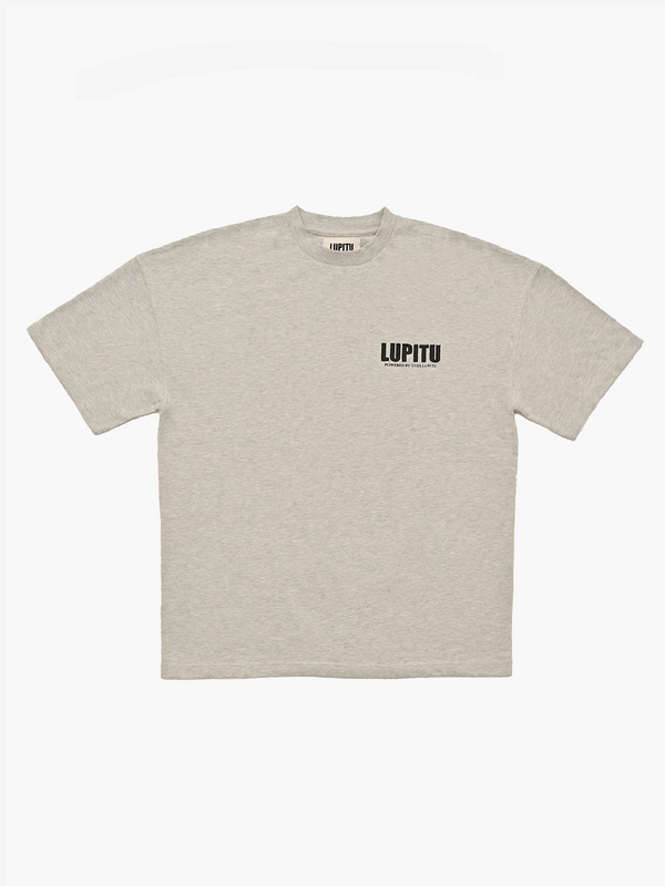 ESSENTIALS POWERED LUPITU GREY TEE