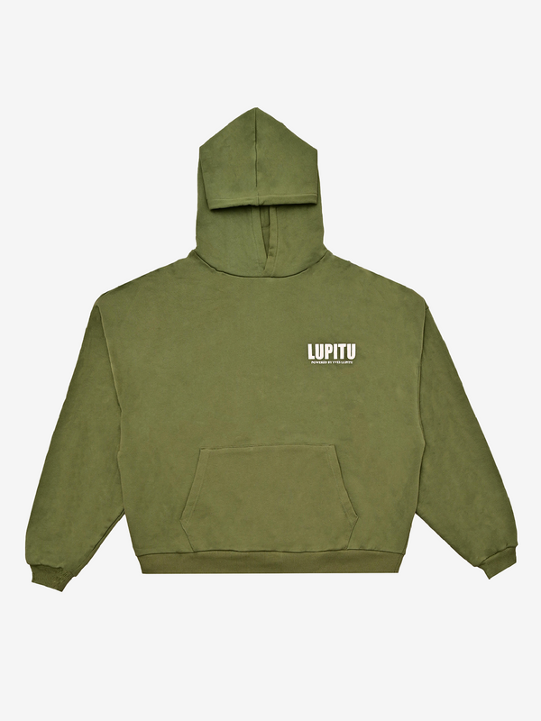 ESSENTIALS POWERED LUPITU KHAKI HOODIE