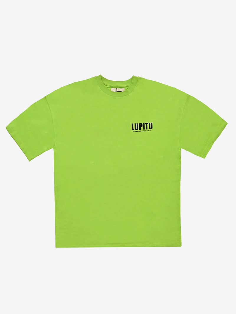 ESSENTIALS POWERED LUPITU LIGHT GREEN TEE