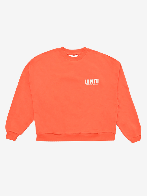 ESSENTIALS POWERED LUPITU ORANGE SWEATSHIRT