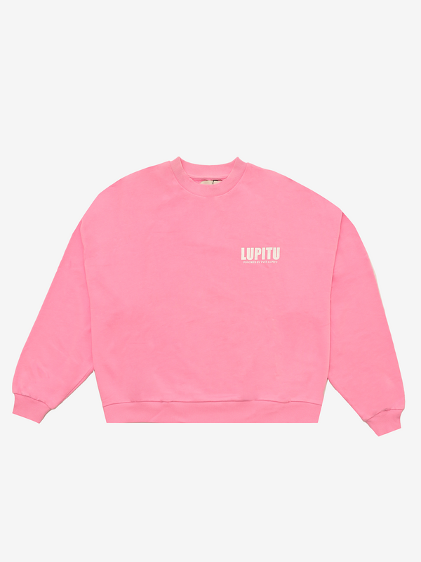 ESSENTIALS POWERED LUPITU PINK SWEATSHIRT