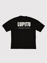 ESSENTIALS POWERED LUPITU BLACK GREY TEE