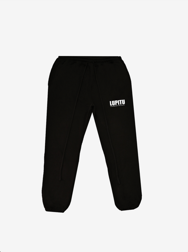 ESSENTIALS POWERED LUPITU BLACK WHITE SWEATPANT