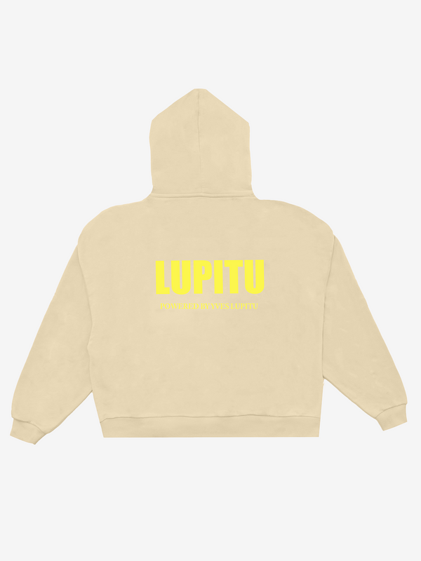 ESSENTIALS POWERED LUPITU CREAM HOODIE