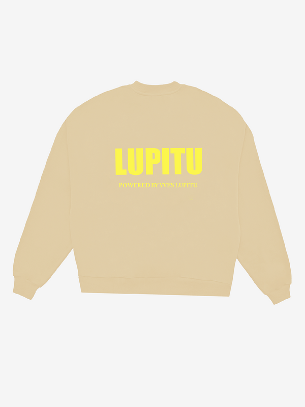 ESSENTIALS POWERED LUPITU CREAM SWEATSHIRT