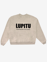 ESSENTIALS POWERED LUPITU GREY SWEATSHIRT