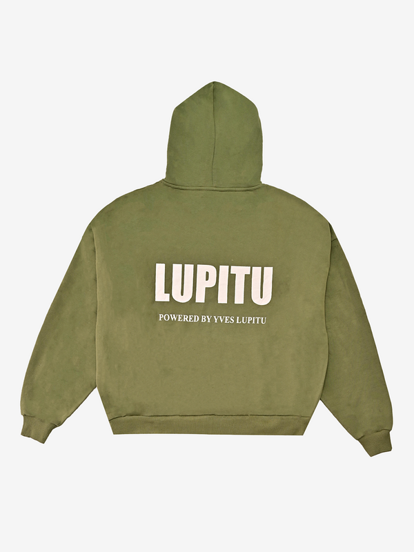 ESSENTIALS POWERED LUPITU KHAKI HOODIE