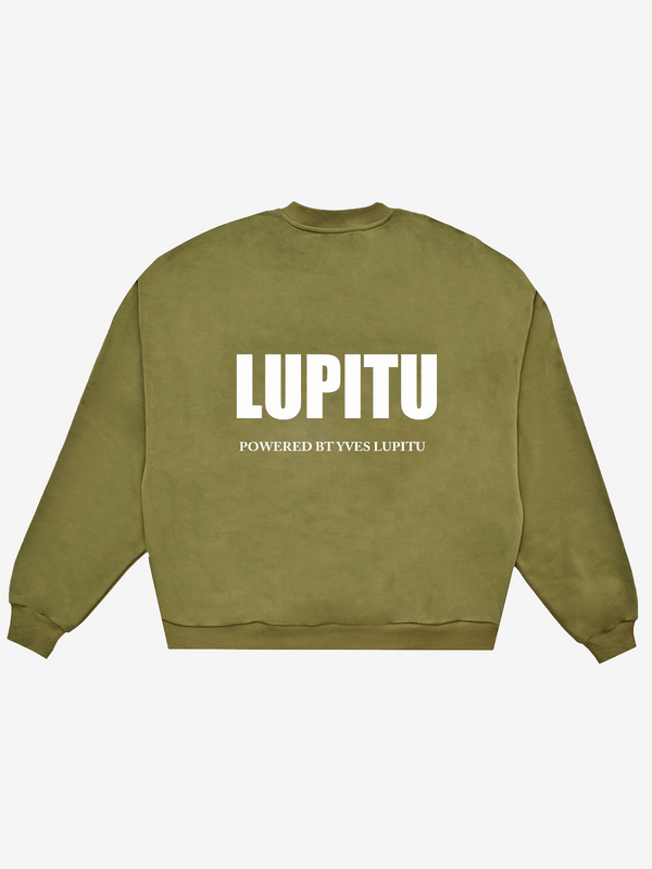 ESSENTIALS POWERED LUPITU KHAKI SWEATSHIRT