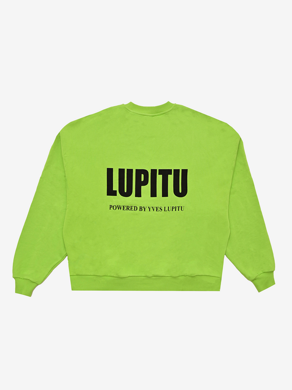 ESSENTIALS POWERED LUPITU LIGHT GREEN SWEATSHIRT