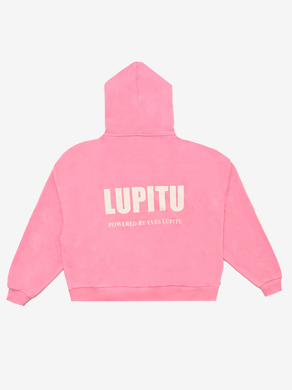 ESSENTIALS POWERED LUPITU PINK HOODIE