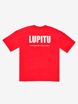 ESSENTIALS POWERED LUPITU RED TEE