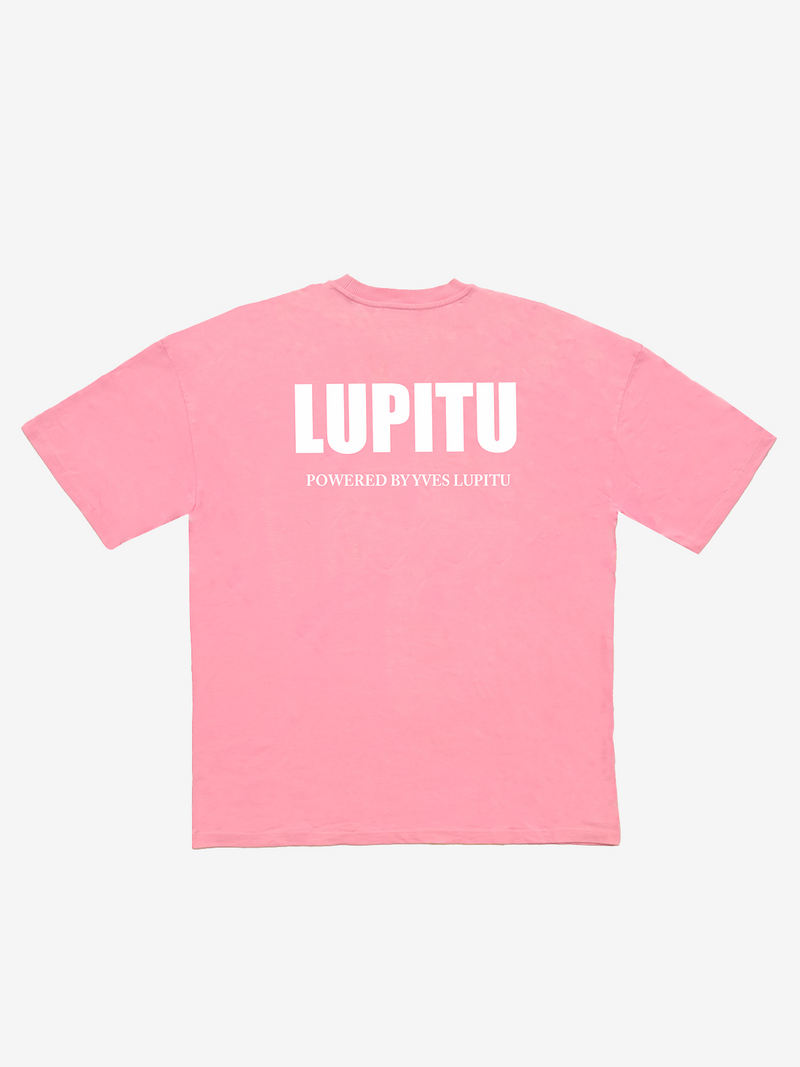ESSENTIALS POWERED LUPITU  PINK TEE