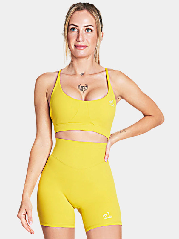 LUPITU WOMEN'S SPORTS BRA YELLOW