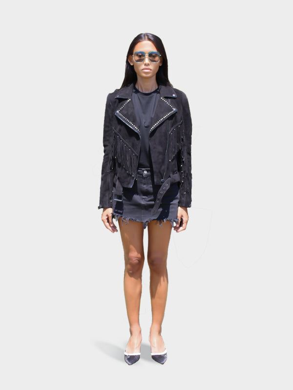 LUPITU STEPHIE BIKER BLACK