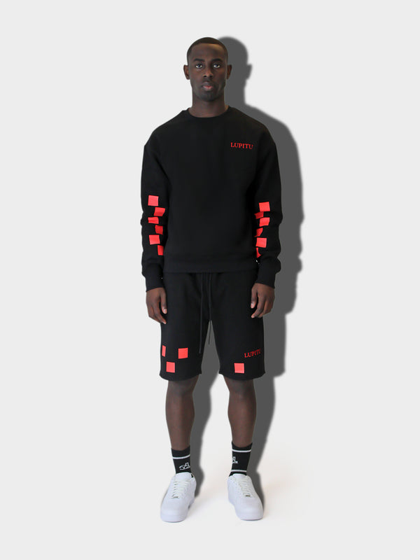 LUPITU MEN'S BLACK PUZZLE SHORT