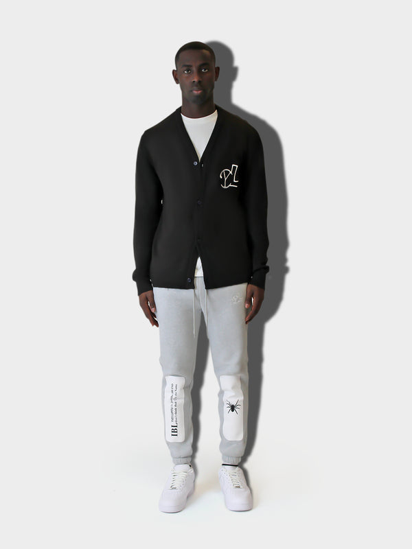 LUPITU MEN'S GREY SPIDER JOGGER PANT