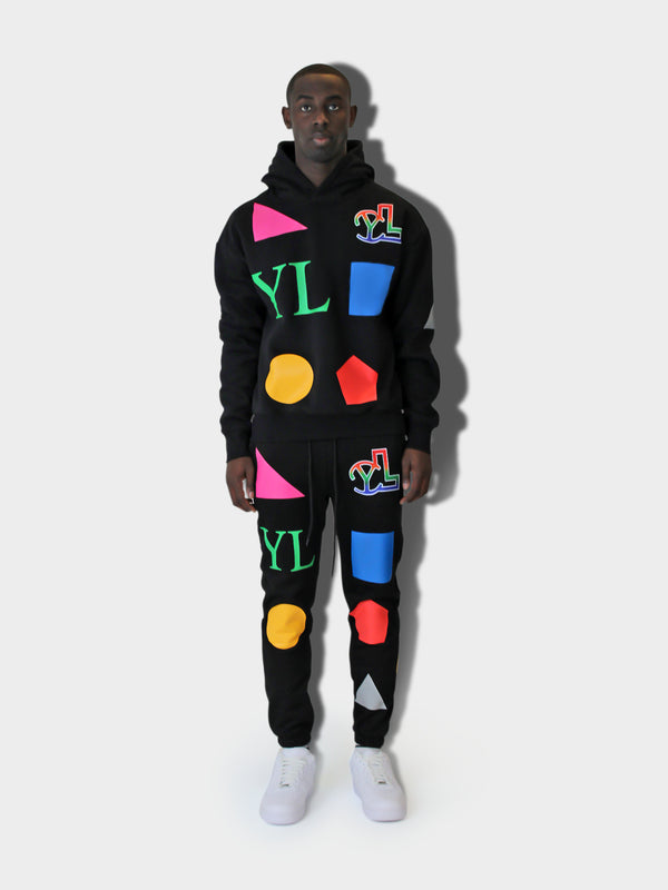 LUPITU MEN'S DOMINO BLACK YL HOODIE