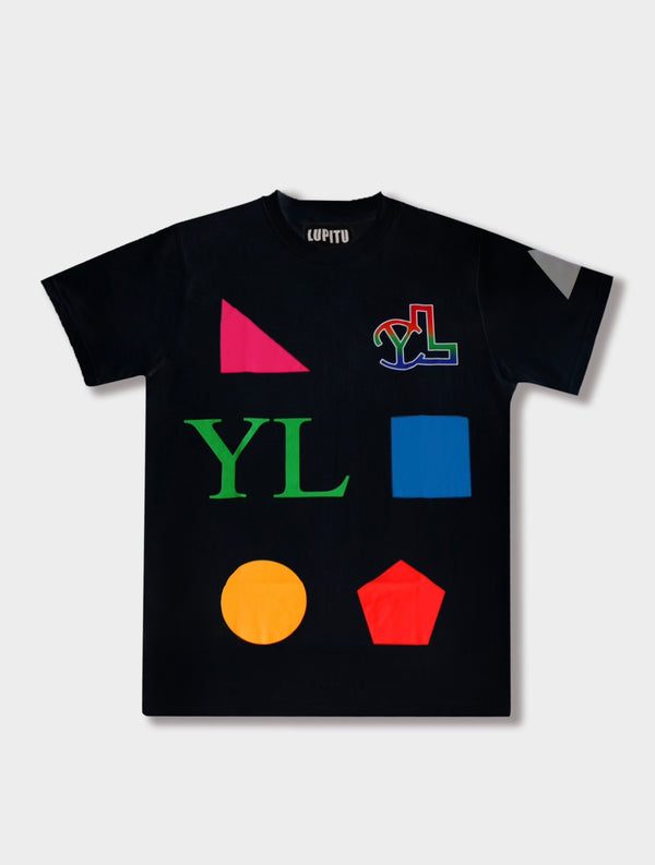 LUPITU MEN'S DOMINO BLACK YL TEE