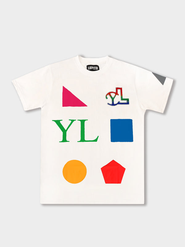 LUPITU MEN'S DOMINO WHITE YL TEE