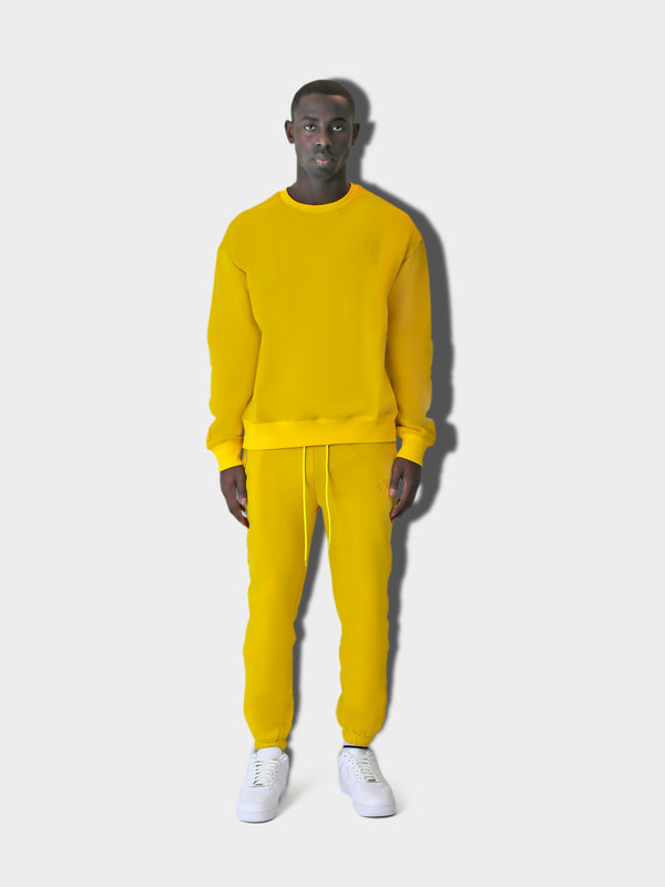 LUPITU MEN'S FULL YELLOW YL LOGO SWEATER