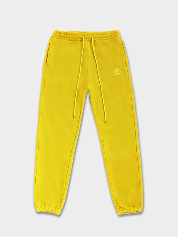 LUPITU MEN'S FULL YELLOW YL LOGO JOGGER PANT