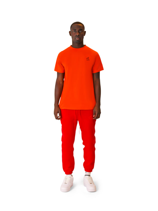 LUPITU MEN'S FULL RED YL LOGO JOGGER PANT