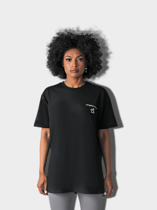LUPITU PATIENCE BLACK WOMEN'S TEE