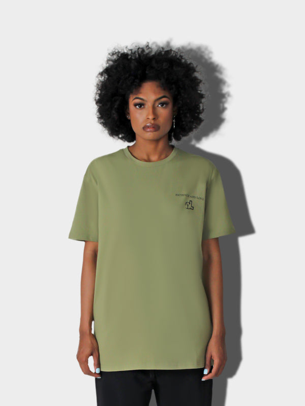 LUPITU WOMEN'S PATIENCE KHAKI YVES TEE