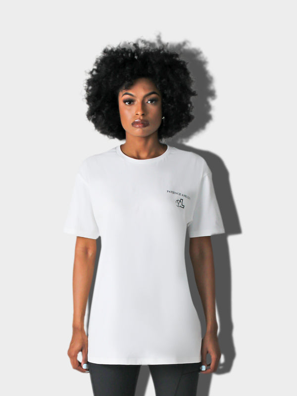 LUPITU PATIENCE WOMEN'S WHITE TEE