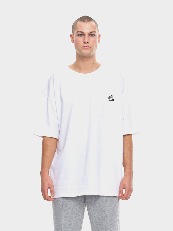 LUPITU MEN'S WHITE OVERSIZE TEE