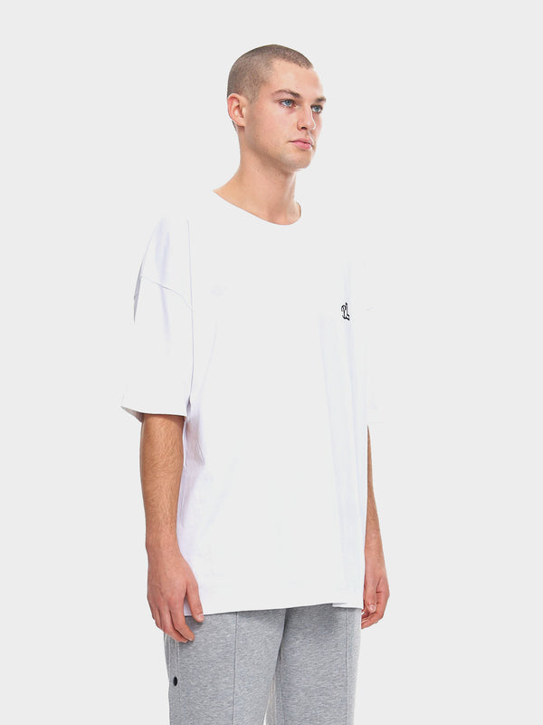 LUPITU MEN'S WHITE OVERSIZE TEE