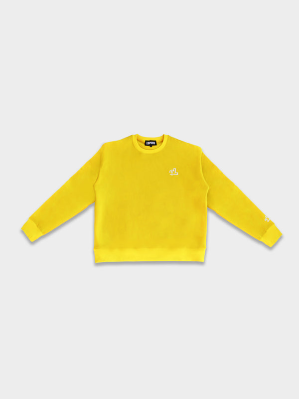 LUPITU MEN'S YELLOW YL LOGO SWEATER