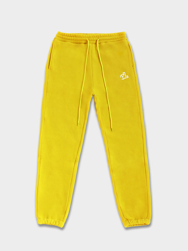 LUPITU MEN'S YELLOW YL LOGO JOGGER PANT