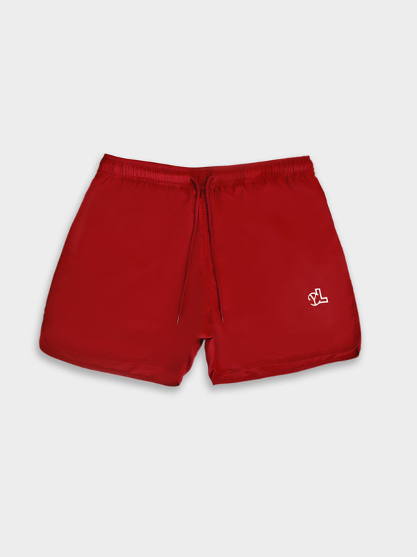 LUPITU MEN'S BORDEAUX RED SWIM SHORT
